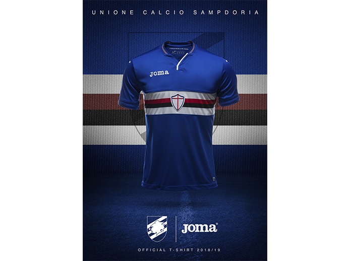 guía apretón Dormitorio Presentación camiseta Sampdoria 18/19 - Joma World