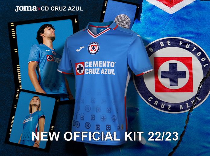 Joma presenta las nuevas camisetas oficiales de Cruz Azul CF - Joma World