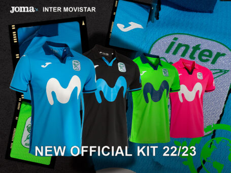 Camiseta de Movistar Inter de la primera y segunda equipación y portero.