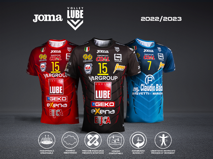 Seguir tomar el pelo Desanimarse Joma y AS Volley Lube presentan las nuevas camisetas 22/23