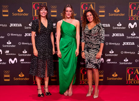 Representantes de Joma y Mireia Belmonte en la XVII Gala del COE.