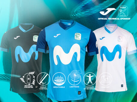 Las nuevas camisetas 2023/2024 de la equipación del Movistar Inter FS.