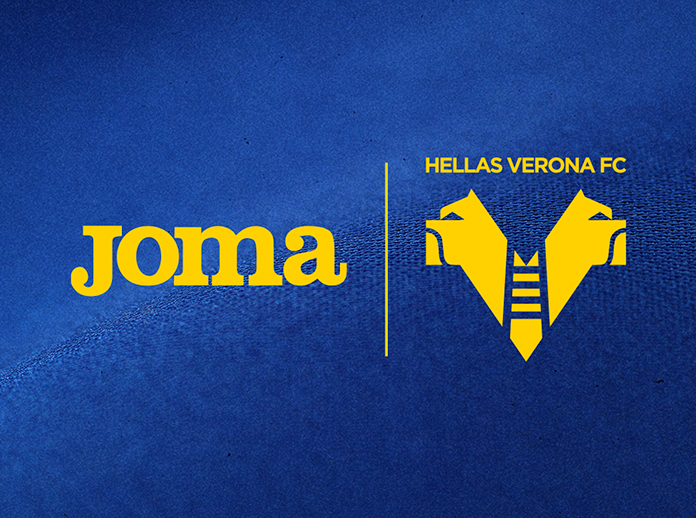Emblemas de Joma y del Hellas Verona FC.