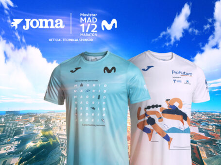 Camisetas oficiales del Movistar Madrid Medio Maratón 2024.