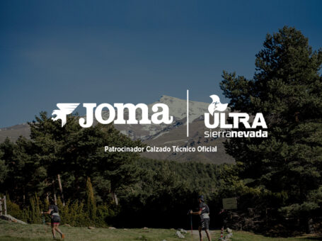 Logotipos de Joma y de Ultra Sierra Nevada.