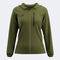 Hooded jacket woman Mystic green