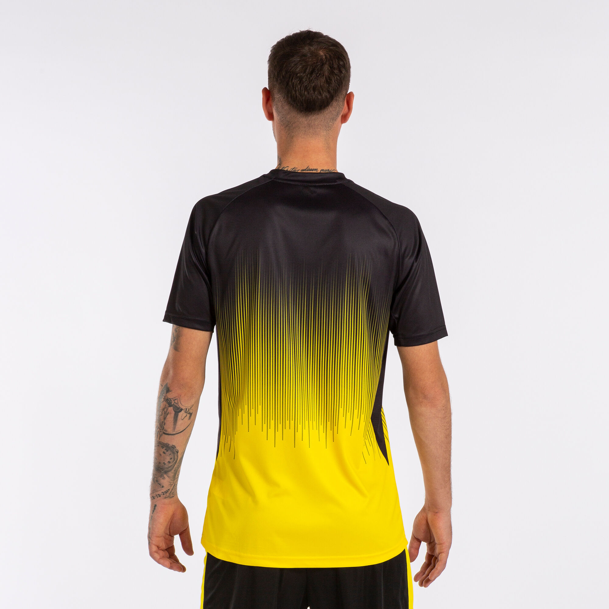 Shirt short sleeve man Tiger IV yellow black