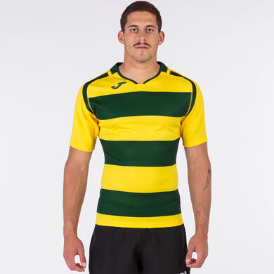 Camiseta manga corta hombre Prorugby II verde amarillo