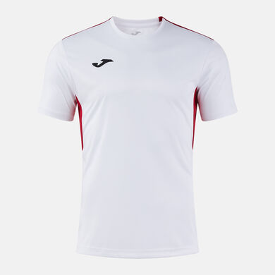 Maillot manches courtes homme Winner IV blanc rouge