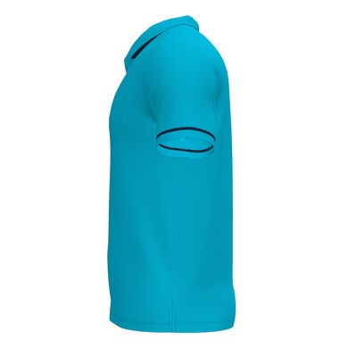 Polo m/c uomo Championship VI turchese fluorescente blu navy