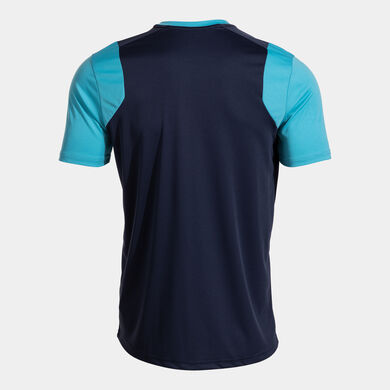 Camiseta manga corta hombre Final Basket III dark navy turquesa fl&uacute;or