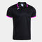 Kurzarm-poloshirt mann Combi Premium schwarz neon-rosa