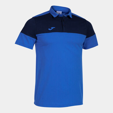 Pólo m/c homem Crew V azul royal azul marinho
