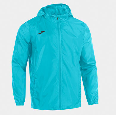 Impermi&aacute;vel homem Rain azul-turquesa fluorescente