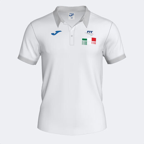 POLO MANGA CORTA FED. ITALIA TENIS