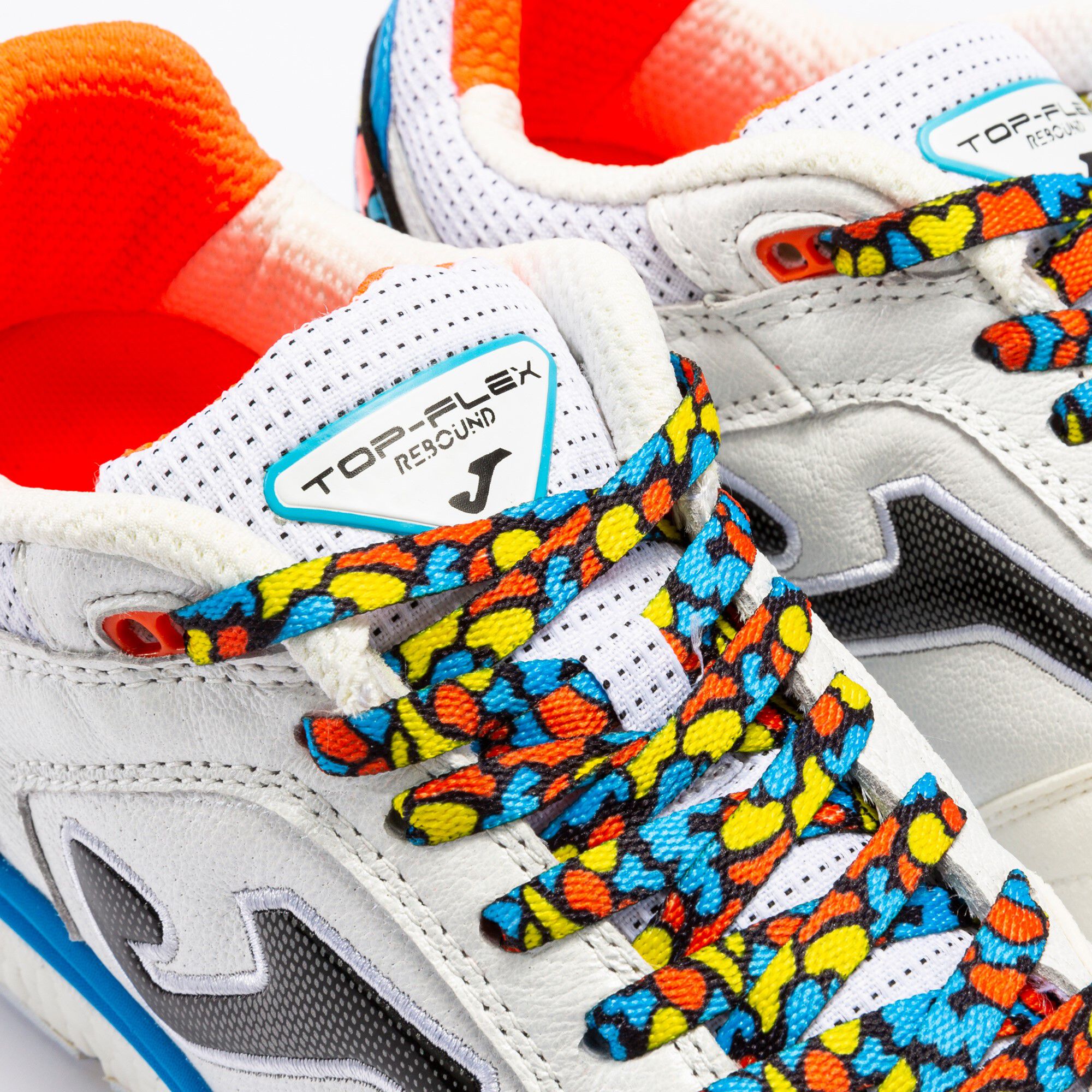 Futsal shoes Top Flex Rebound 22 indoor white blue JOMA