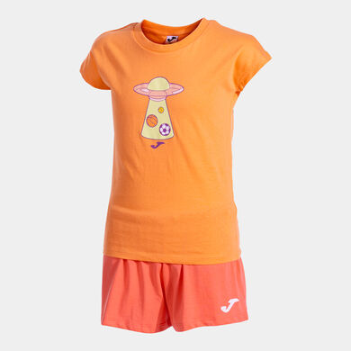 Set niña Kids Camp naranja coral