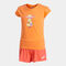 Set niña Kids Camp naranja coral