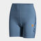 Mallas cortas mujer Indoor Gym azul naranja