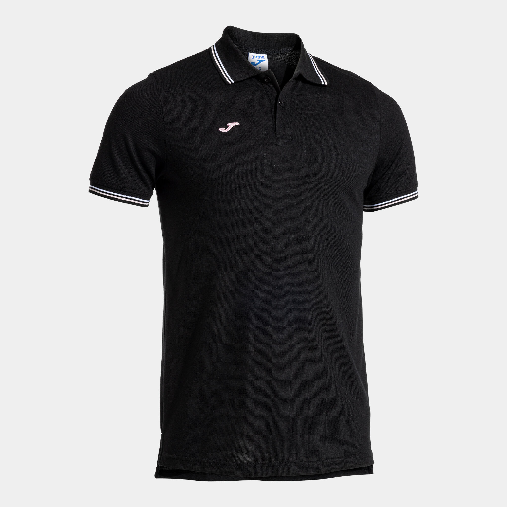 Polo shirt short-sleeve man Confort Classic black pink