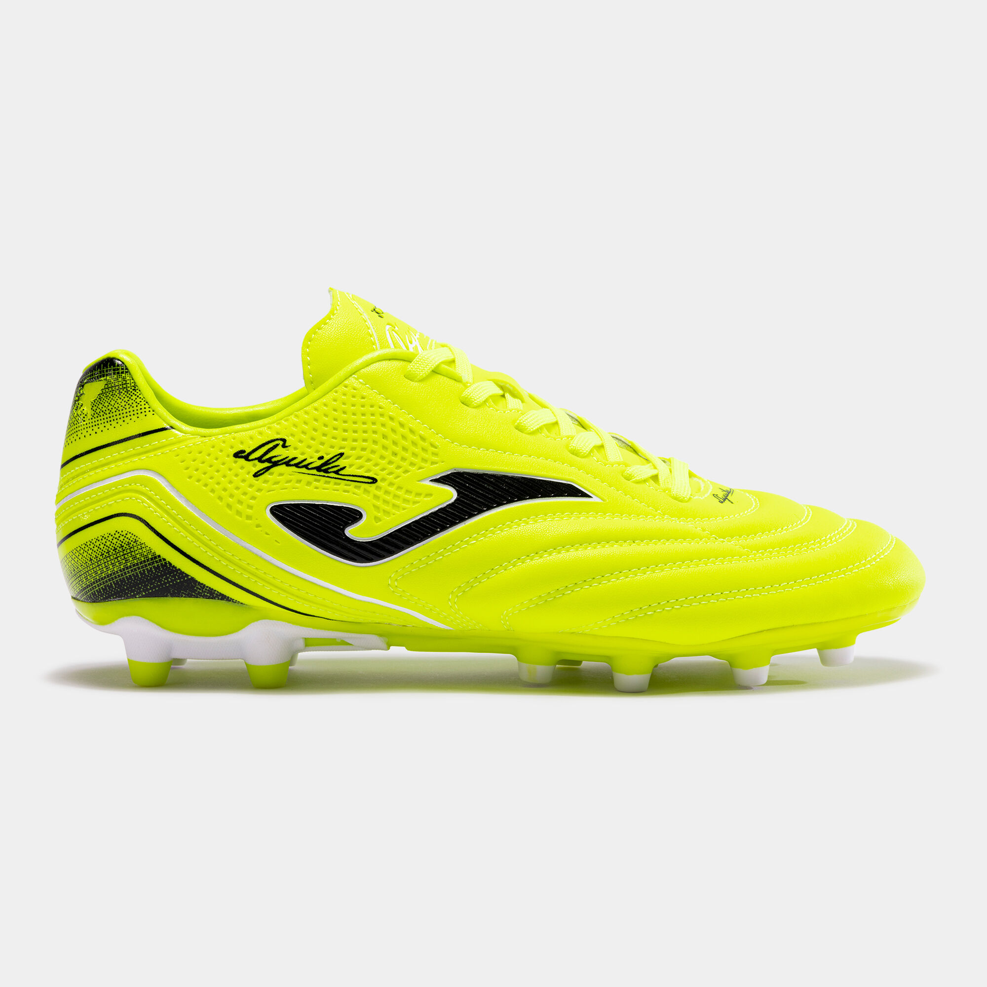 Chaussures football Aguila 24 terrain ferme FG jaune fluo