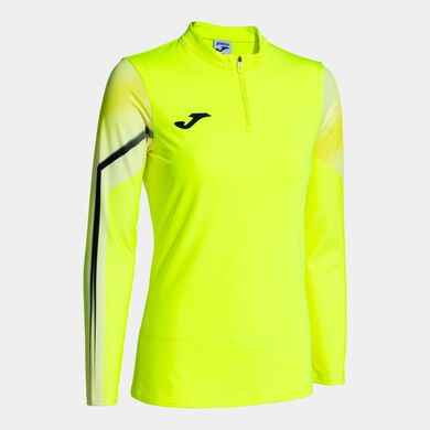 Sudadera mujer Elite XI amarillo flúor negro