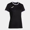 Camiseta manga corta mujer COMBI PREMIUM negro blanco