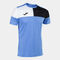 T-shirt manga curta homem Crew V azul preto