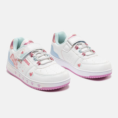 Pantofi sport casual Pipe Jr 26 junior alb
