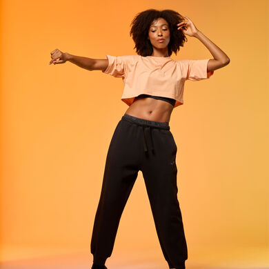 Camiseta manga corta mujer Step naranja