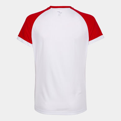 Kurzarmshirt frau Supernova II weiß rot