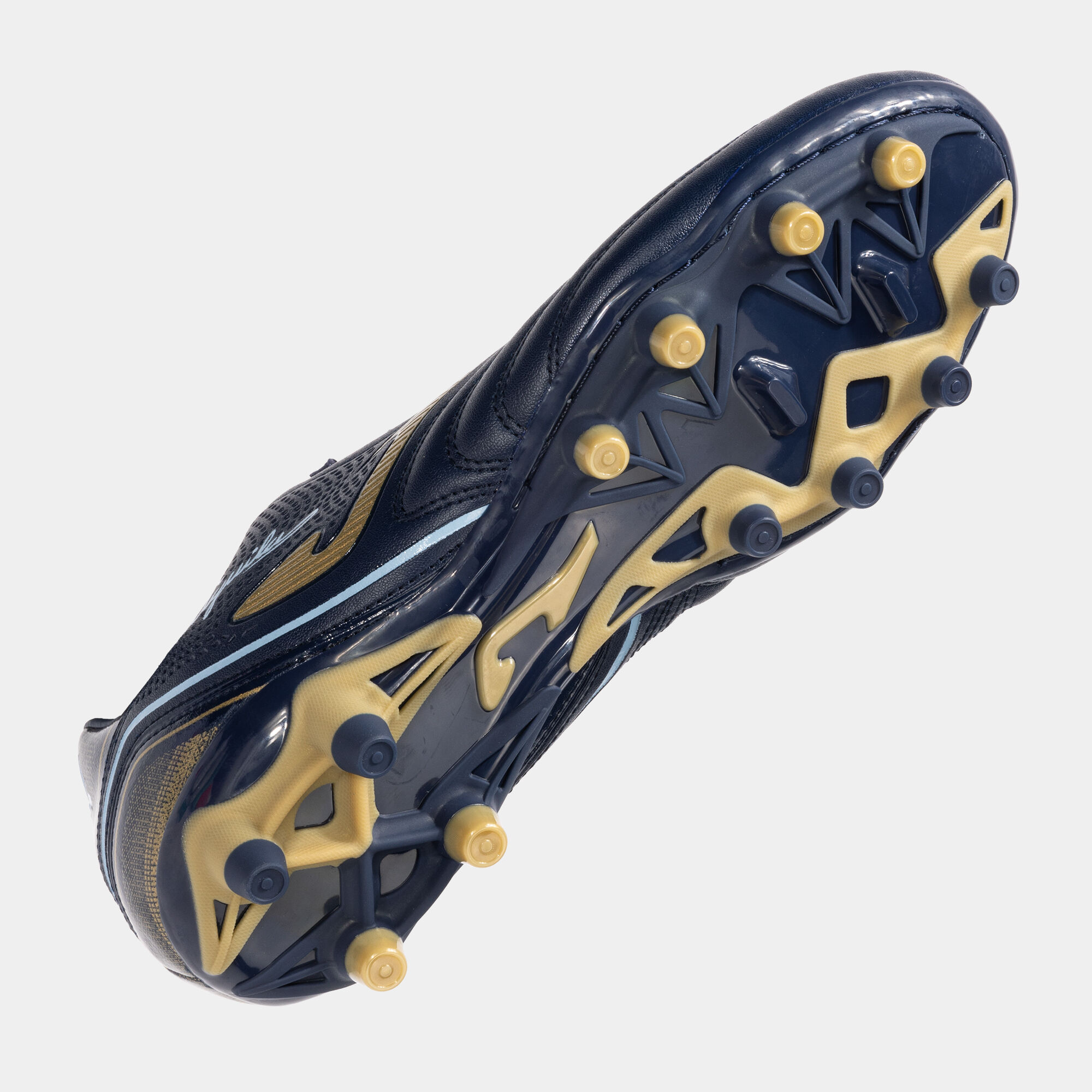 navy blue and gold soccer cleats