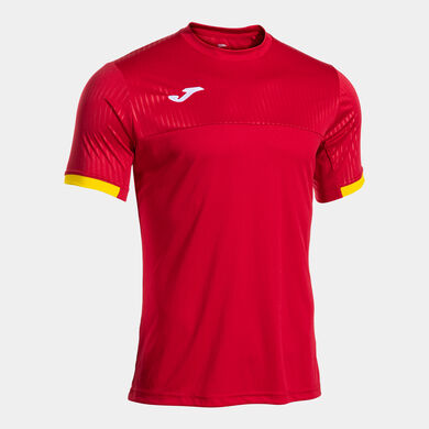 Camiseta manga corta hombre Montreal rojo amarillo