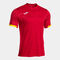 Camiseta manga corta hombre Montreal rojo amarillo