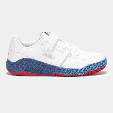 Casual shoes Platea Low Jr Superman Warner Bros junior white