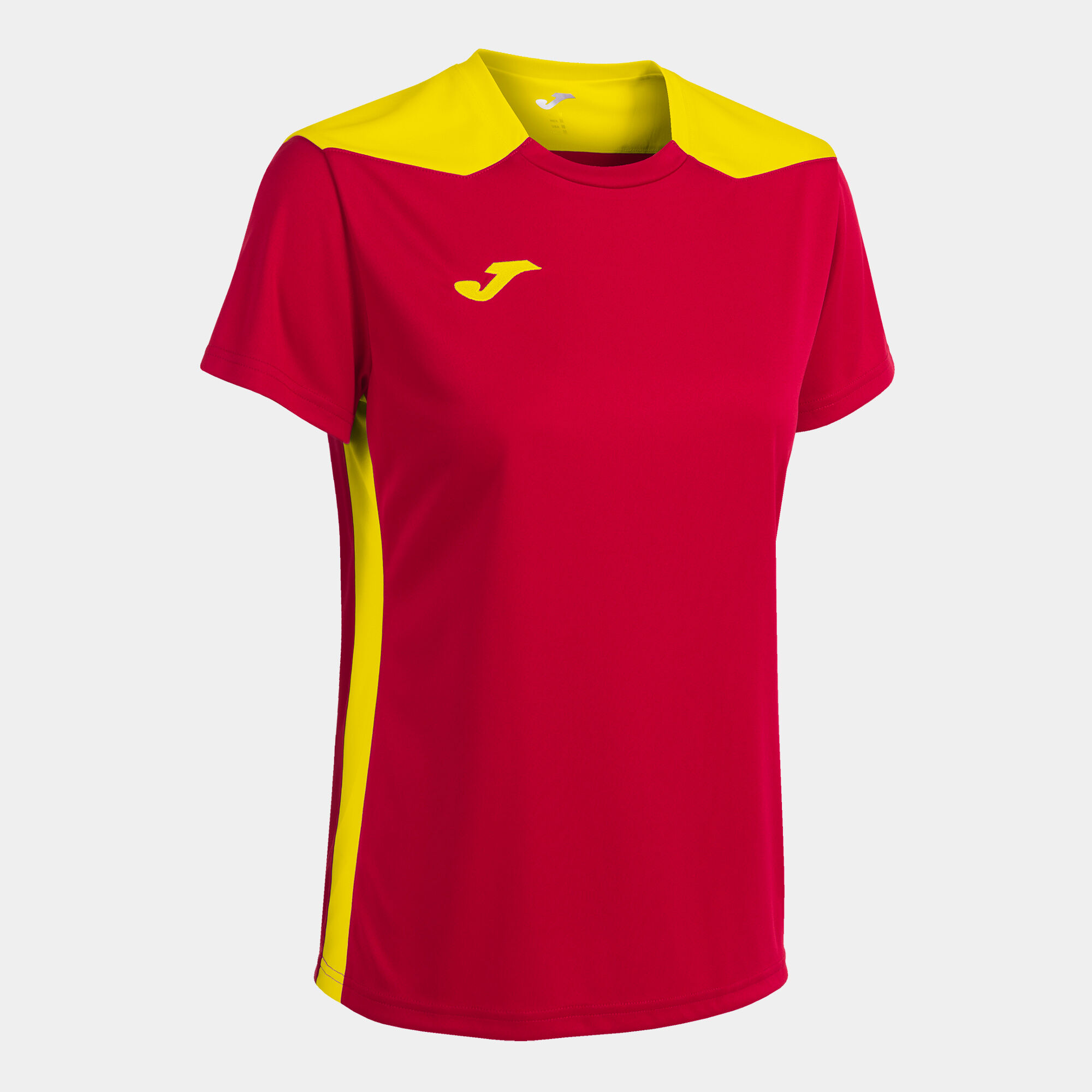 Koszulka z krótkim rękawem kobiety Championship VI czerwony zólty