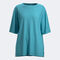 T-shirt manga curta mulher Breath azul