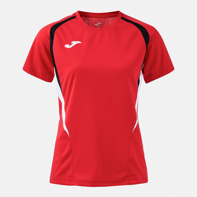 Tricou cu m&acirc;necă scurtă damă Championship 20 roșu negru