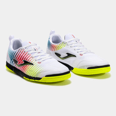 Scarpe calcio a 5 Tactico 25 indoor bianco giallo rosso