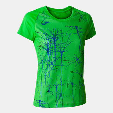 Maglia a manica corta donna Elite IX verde fluorescente