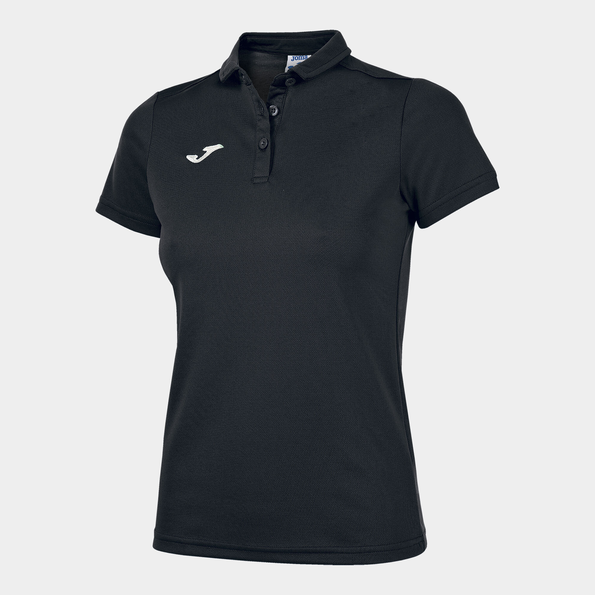 Polo shirt short-sleeve woman Hobby black