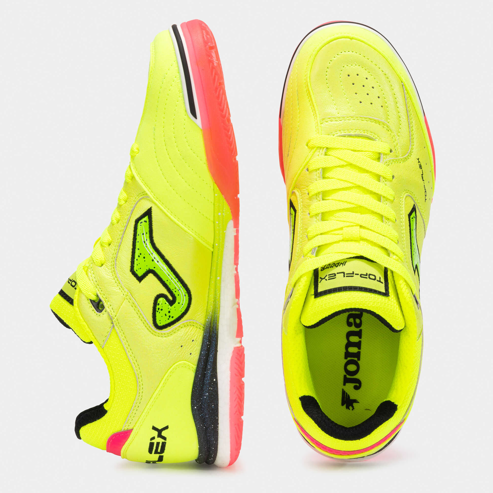 Futsal shoes Top Flex Rebound 25 indoor fluorescent yellow