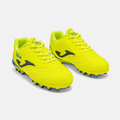 Scarpe calcio Toledo Jr 26 erba artificiale AG junior giallo fluorescente