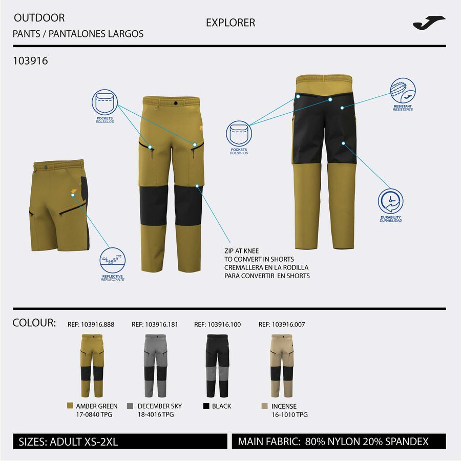 PANTAL&Oacute;N LARGO EXPLORER V