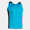 Tank top man Record II fluorescent turquoise navy blue