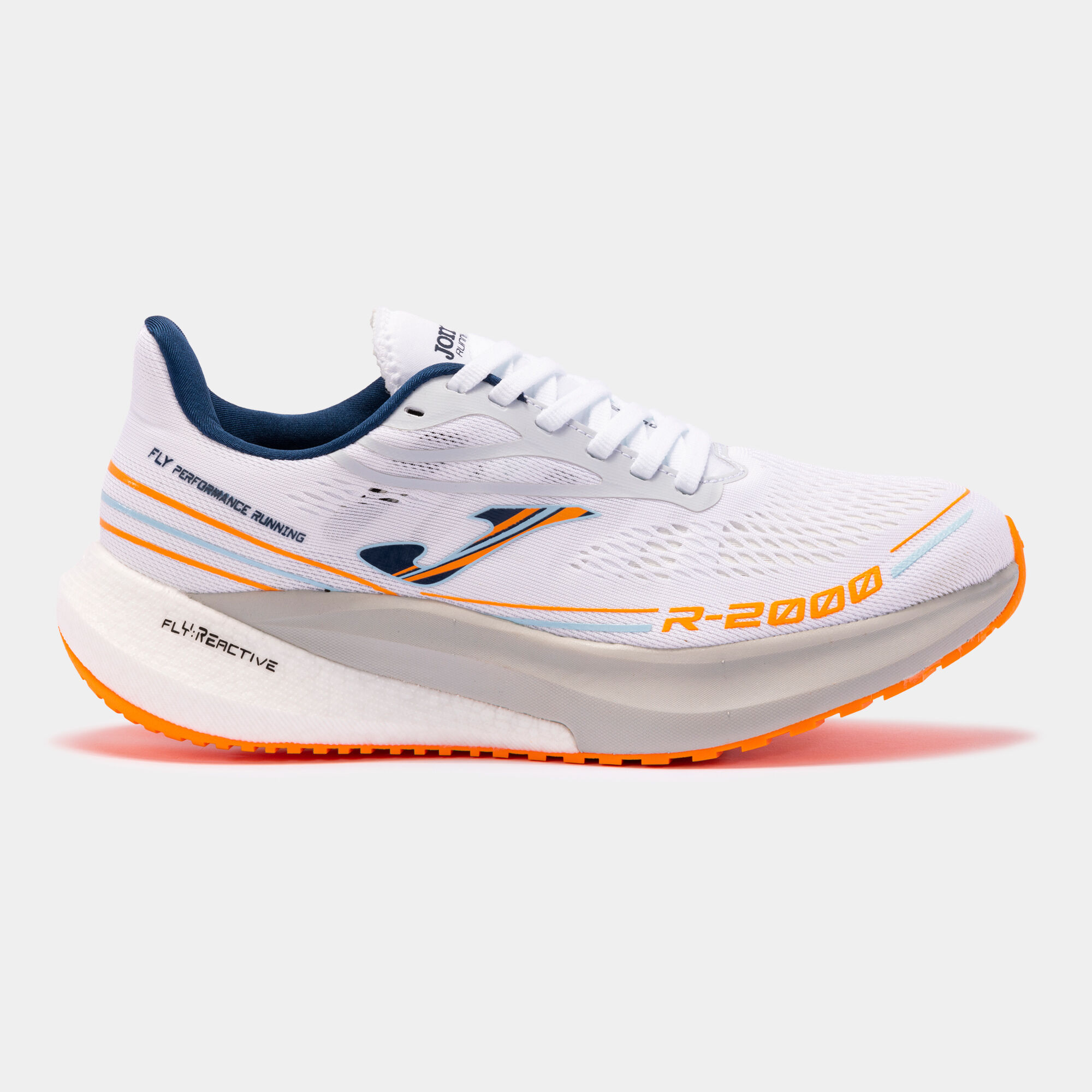 Pantofi sport alergare R.2000 22 bărbaȚi alb portocaliu fosforescent