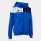 Hooded jacket woman Crew V royal blue navy blue