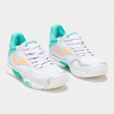 Pantofi sport handbal B.Breston Lady 25 damă alb turcoaz
