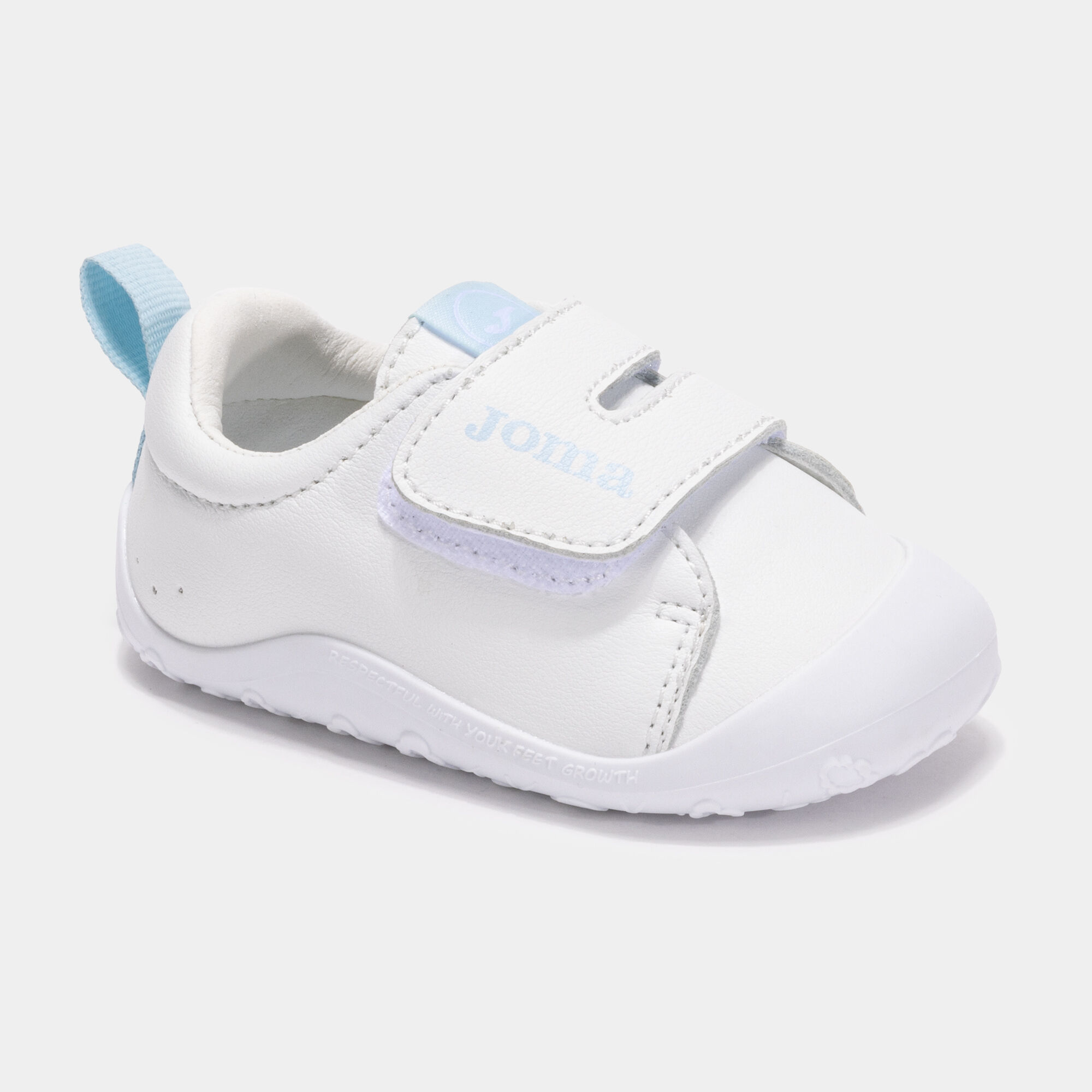 テディ POP Pantofi sport casual Teddy Baby 25 Barefoot junior alb albastru