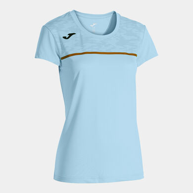 Camiseta manga corta mujer Record III celeste